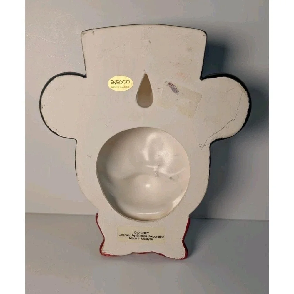 Disney Mickey Mouse Ceramic Hanging Wall Plaque 3D‎ Art By Enesco Vintage 6